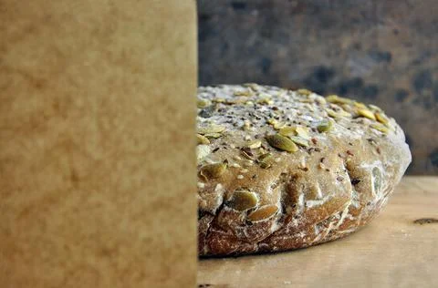 Bread and paper Stock Photos