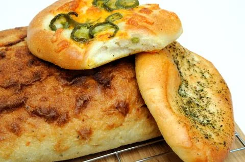 Bread and rolls Stock Photos