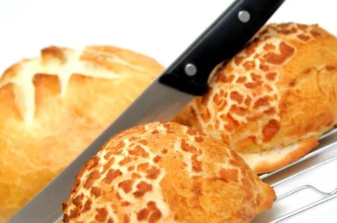 Bread and rolls Stockfoto's