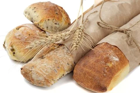 Bread and spice Stock-Fotos