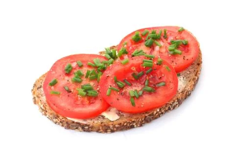 Bread And Tomato Stock Photos