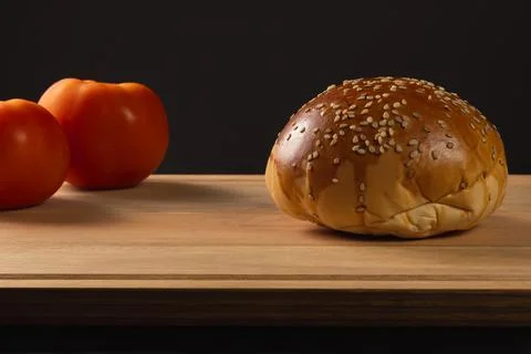 Bread and tomatoes 库存照片