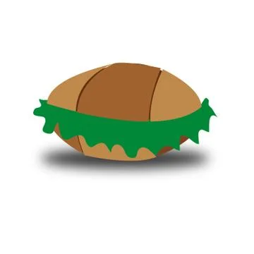 Bread and vegetable illustration Stock Illustration