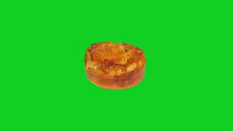 Bread animation on green screen Stock-Footage 333150972