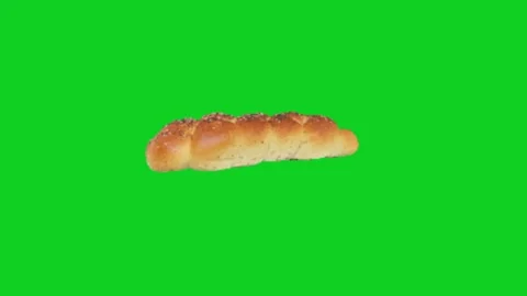 Bread animation on green screen 库存影片 333150996