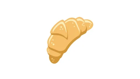 Bread animation video with white background Stock Footage 249397893