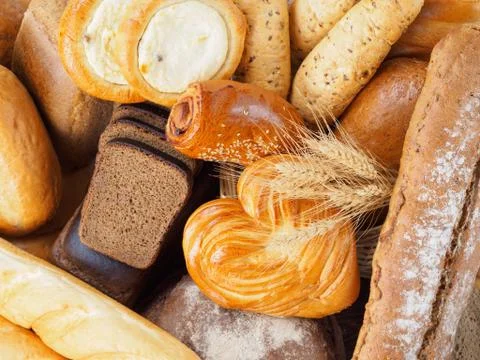 Bread assortment 스톡 사진