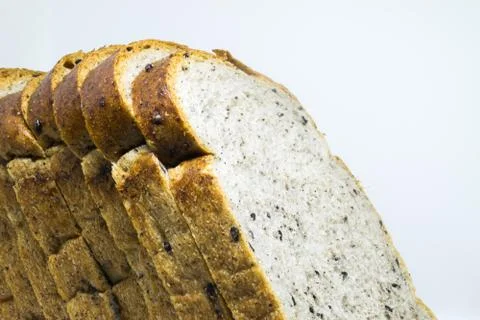 The bread background and texture with copy space Stock Photos