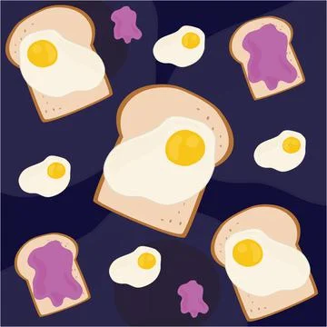 Bread Background Vector Stock Illustration