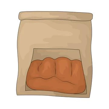 Bread bag illustration Stock Illustration