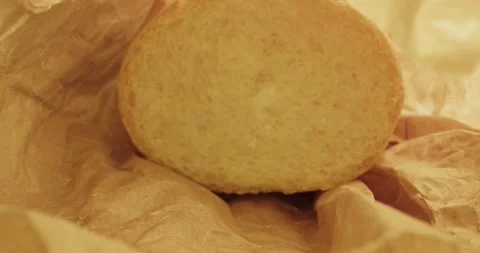 Bread baguette texture extreme close up with laowa probe lens. Stock Footage 237523727