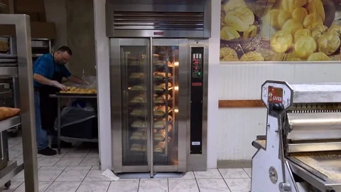 Bread Baker Polish Bakery Video stock 155904953