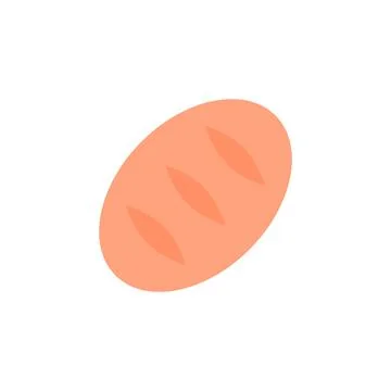 Bread bakery color icon. Simple color vector elements of religious holiday for Illustrazione stock