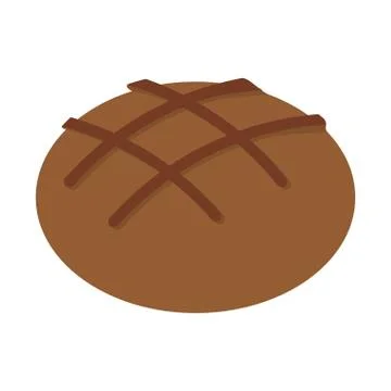 Bread bakery food icon Stock Illustration