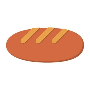 Bread bakery food icon Stock Illustration