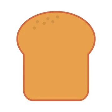 Bread bakery food icon Stock Illustration