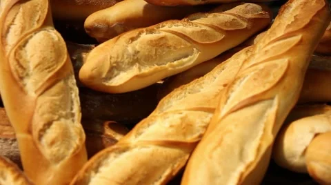 Bread in a bakery Vídeo Stock 45449991