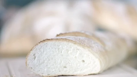 Bread in bakery Stock Footage 93256211