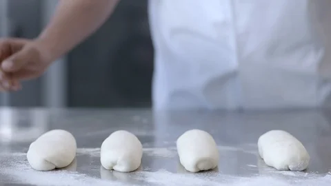 Bread in bakery Stock Footage 93256396