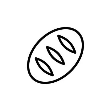 Bread bakery icon. Simple line vector elements of religious holiday for ui and Illustrazione stock