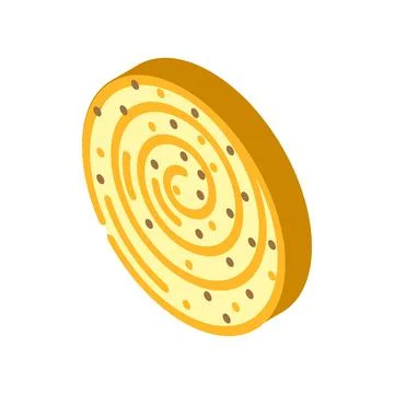 Bread bakery isometric icon vector illustration Illustrazione stock