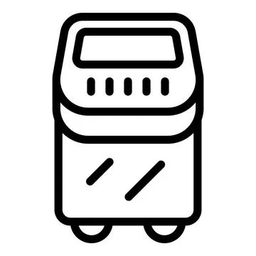 Bread baking appliance icon outline vector. Automatic equipment Stock Illustration