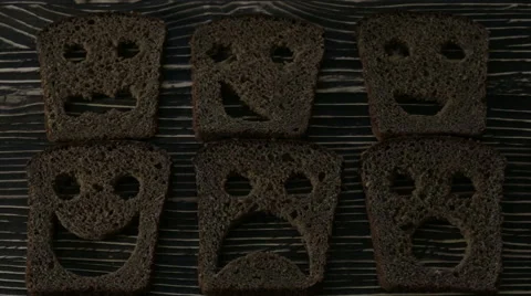 Bread baking figurines Stock Footage 63105727