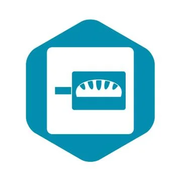Bread baking icon simple Illustrazione stock