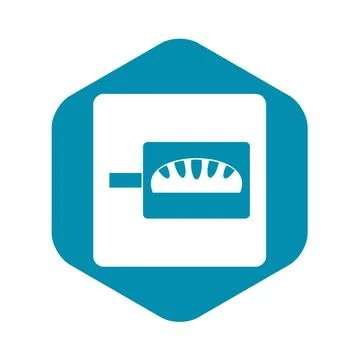 Bread baking icon simple Illustrazione stock
