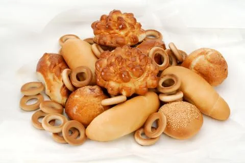 Bread baking in  parchment Foto stock