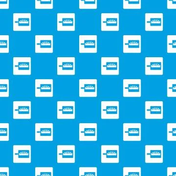 Bread baking pattern seamless blue 스톡 일러스트