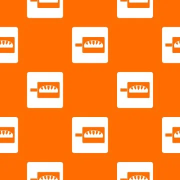 Bread baking pattern seamless Illustrazione stock