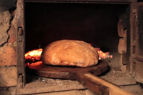 Bread baking Stock Photos