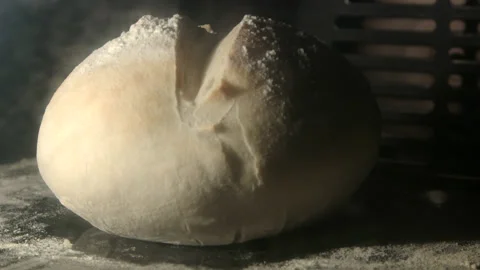 Bread Baking Time Lapse Stock Footage 138486497