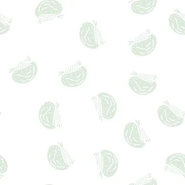 Bread barley ear glyph seamless pattern Illustrazione stock