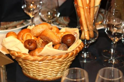 Bread Basket Stock Photos