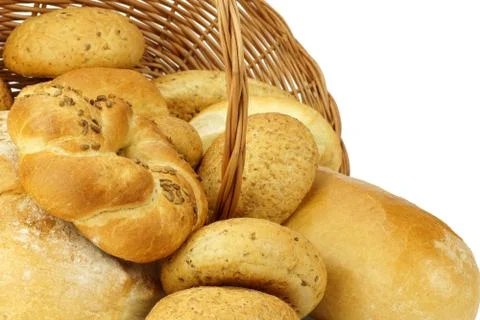 Bread in a basket Foto stock