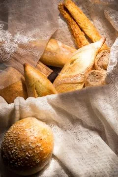 Bread Basket Stock Photos