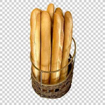 Bread in the basket Stock Photos