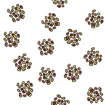 Bread beekeeping vector seamless pattern Illustrazione stock