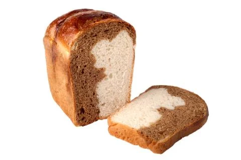 Bread bicolor Stock Photos