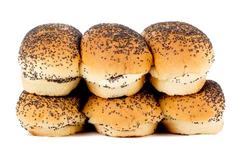 Bread with black sesame 写真素材