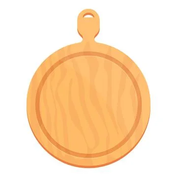 Bread board icon cartoon vector. Meat slice 스톡 일러스트