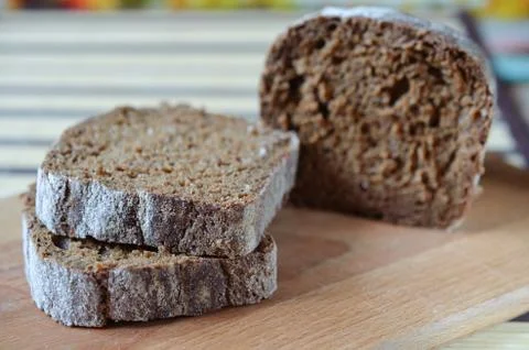 Bread on the board Stock Photos
