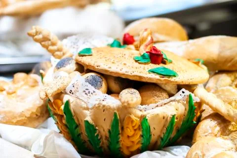 Bread box in the bakery 스톡 사진