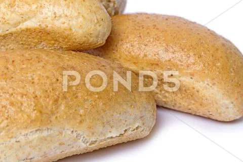 Bread With Bran On A Light Background Stock Photos