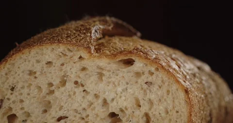 Bread. Bread baking. Kind of bread texture Video stock 166606573