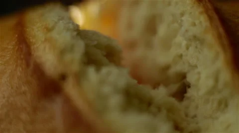 Bread broken close Stock Footage 58251554