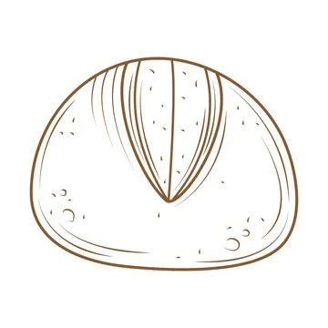 Bread bun icon Stock Illustration