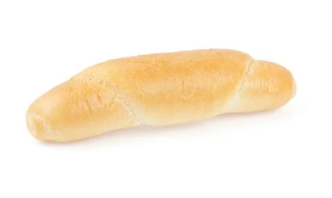 Bread bun isolated on white background. Stock Photos